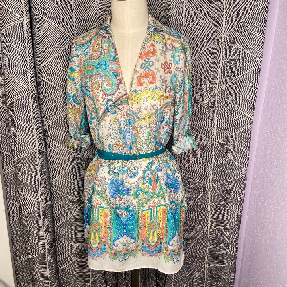 Zara rainbow tunic with pockets